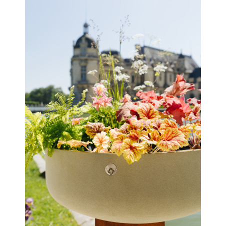 Vasque Atoll Effet Velour  - Grand Pot Jardin Design & Durable | So-Vert