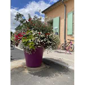 Pot Rond Déco Velour – Pot décoratif extérieur grand format | SO’VERT ENVIRONNEMENT