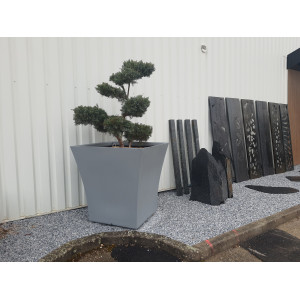 Pot Vogue Carré – Pot design extérieur en PEHD recyclé | SO’VERT ENVIRONNEMENT