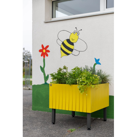 Jardinière OSLO CARRÉ PAPI – 164 L avec réserve d’eau