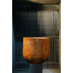 Pot LUNE effet Corten PAPI – Grand pot extérieur 110 à 650 L