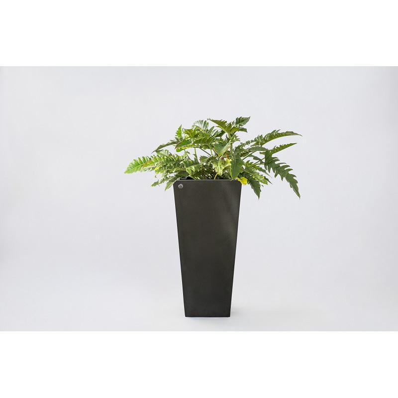 Pot DESIGN CARRÉ PAPI – Pot haut extérieur avec bac