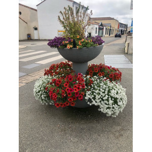 Cascade PAPI – Jardinière fleurie 2 à 4 vasques