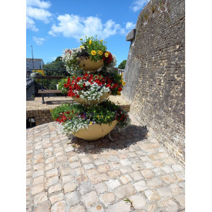 Cascade PAPI – Jardinière fleurie 2 à 4 vasques