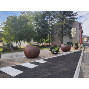 Pot MAXIMO effet Corten PAPI – Grand pot extérieur 580 L