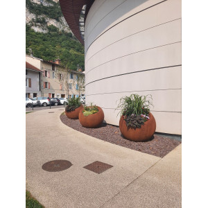 Pot MINIMO effet Corten PAPI – Pot extérieur design 230 L