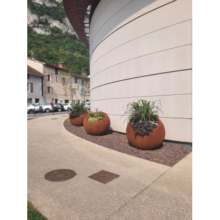 Pot MINIMO effet Corten PAPI – Pot extérieur design 230 L