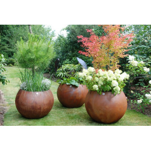 Pot MILÉO effet Corten PAPI – Grand pot extérieur 200 à 500 L