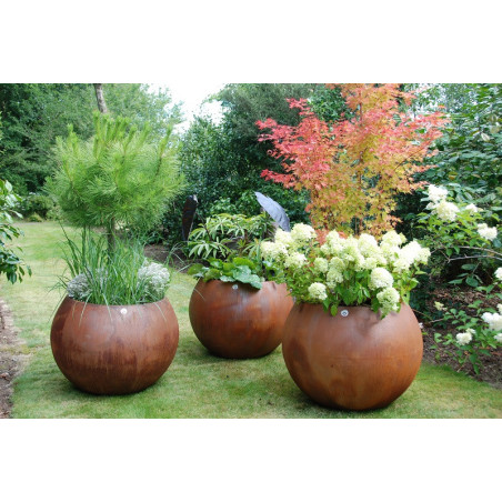 Pot MILÉO effet Corten PAPI – Grand pot extérieur 200 à 500 L
