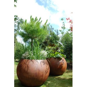 Pot MILÉO effet Corten PAPI – Grand pot extérieur 200 à 500 L
