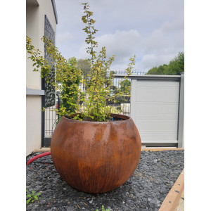 Pot MILÉO effet Corten PAPI – Grand pot extérieur 200 à 500 L
